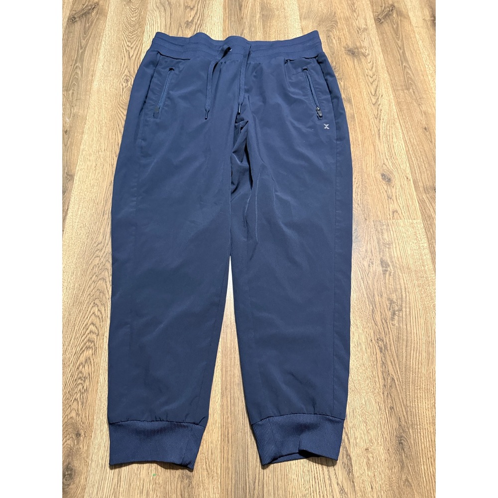 Xersion Pants Mens Size L Navy Blue Jogger Stretch Recycled Polyester Activewear